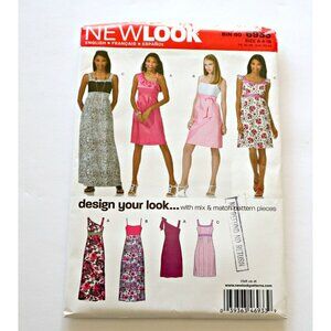 New Look 6933 Sewing Pattern Dress 6 Styles Uncut Size  4 6 8 10 12 14 16